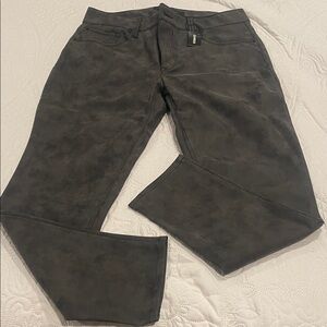 Express Women's Dark Gray Faux Suede Pant